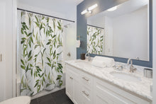 Load image into Gallery viewer, Botanical Print Shower Curtain