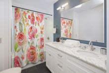Load image into Gallery viewer, Rose Print Shower Curtain