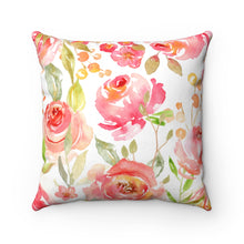 Load image into Gallery viewer, Watercolor Rose Pillow Cover