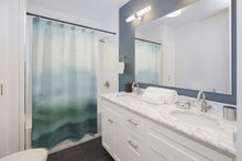 Load image into Gallery viewer, Blue Watercolor Shower Curtain