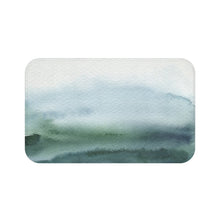 Load image into Gallery viewer, Blue Watercolor Bath Mat, Soft Microfiber Bath Mat, Bathroom Decor, Home Decor
