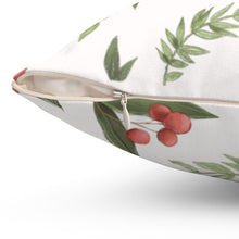 Load image into Gallery viewer, Holly &amp; Berry Pillow Cover
