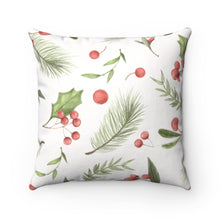 Load image into Gallery viewer, Holly &amp; Berry Pillow Cover
